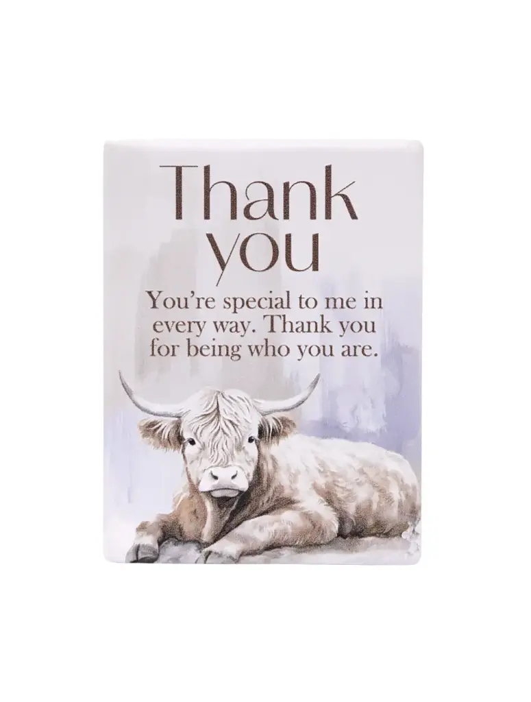 Saddle & Bloom Ceramic Magnet - Thank You