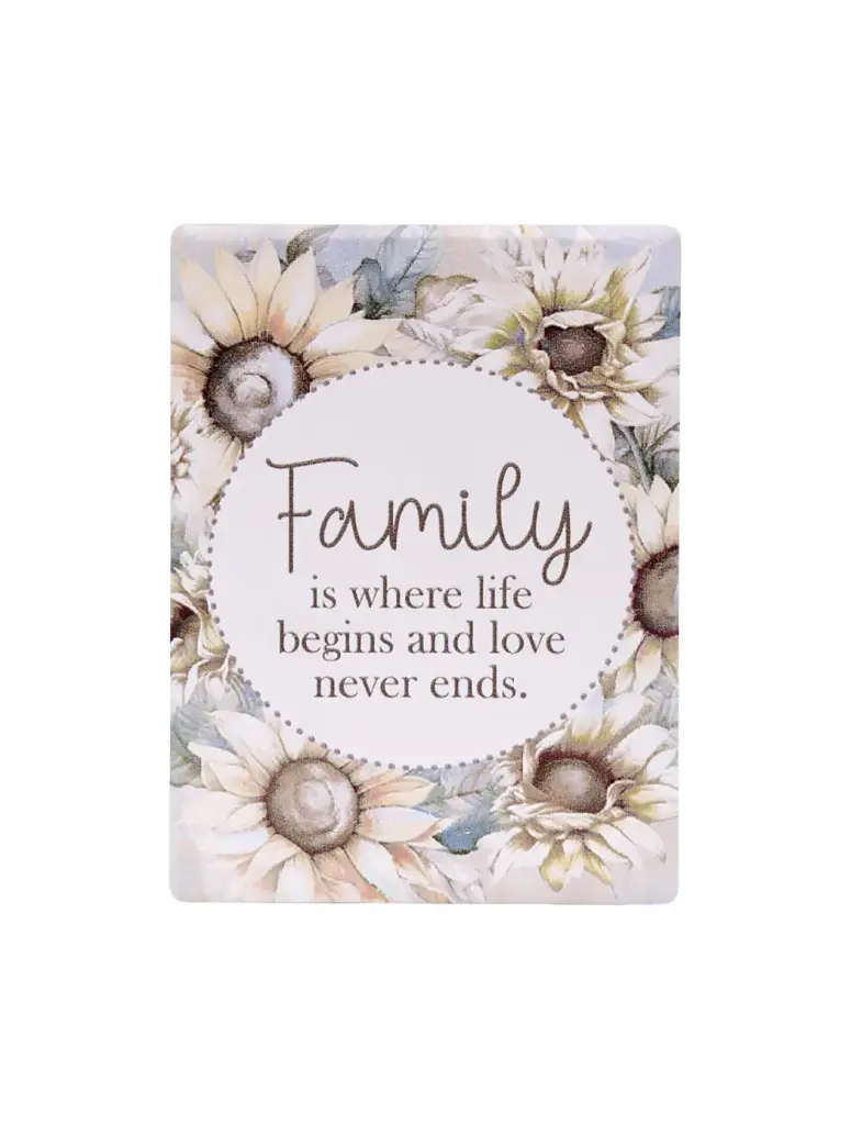 Saddle & Bloom Ceramic Magnet - Family