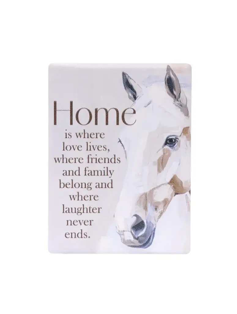 Saddle & Bloom Ceramic Magnet - Home