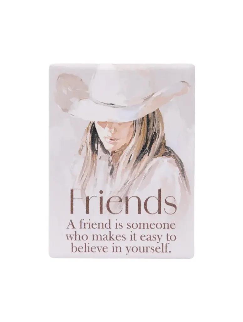 Saddle & Bloom Ceramic Magnet - Friends
