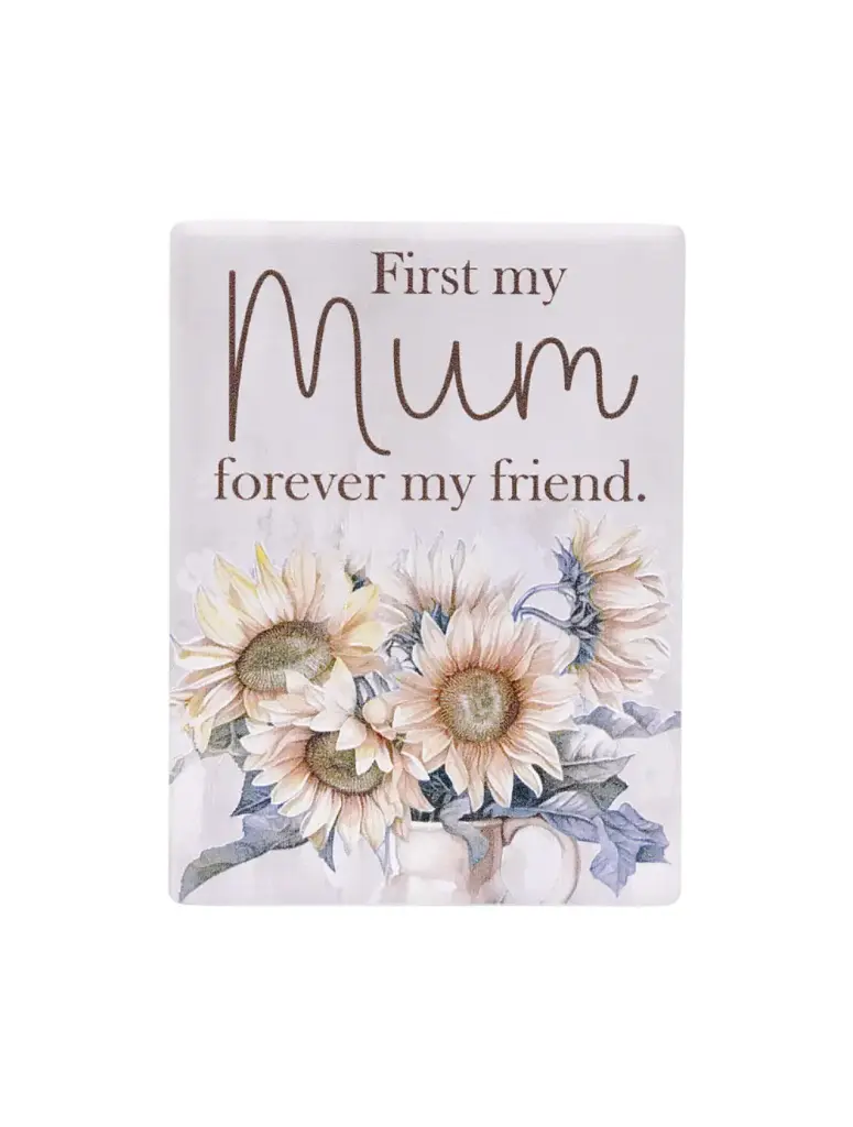 Saddle & Bloom Ceramic Magnet - Mum
