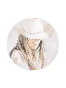 Saddle & Bloom Ceramic Coaster - Cowgirl