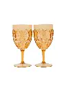 Saddle & Bloom Set of 2 Outdoor Wine Glasses