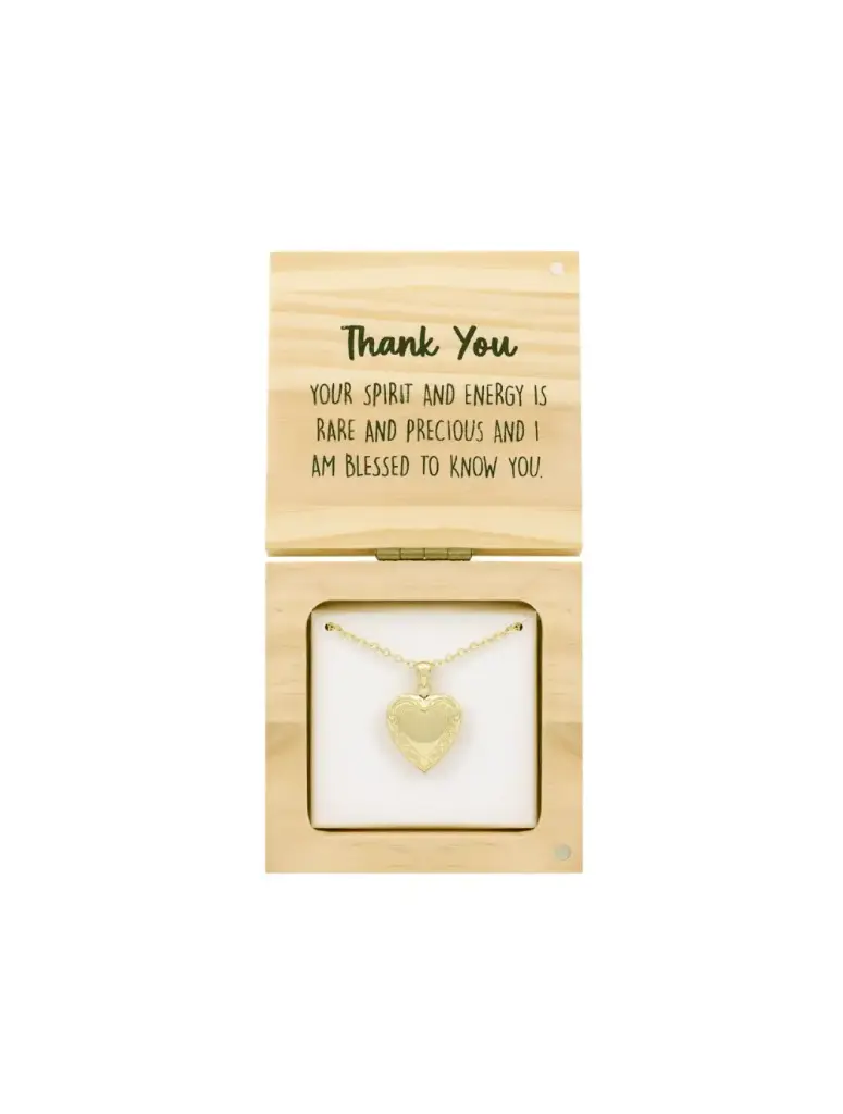 Thank You Locket Necklace - Heart & Soul Collection