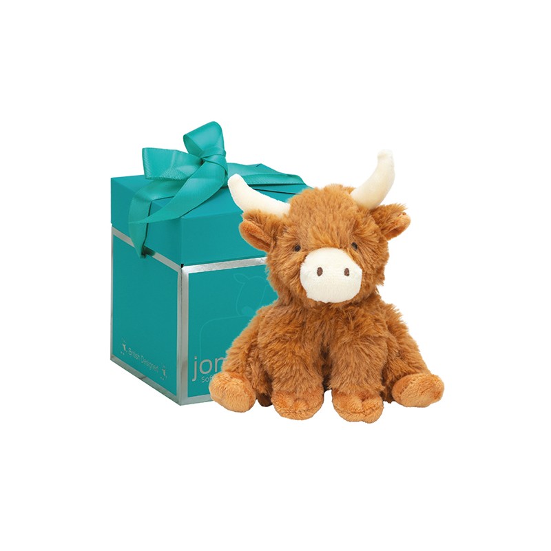 Jomanda Mini Horned Cow Plush Brown