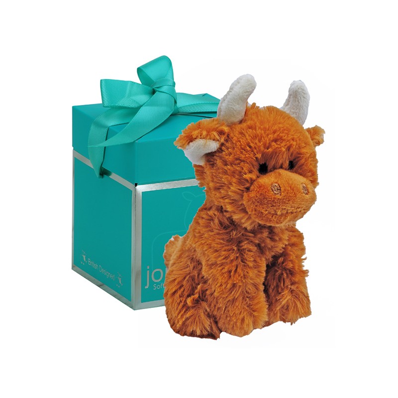 Jomanda Mini Highland Cow Plush Brown