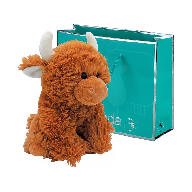 Jomanda Small Highland Cow Plush Brown