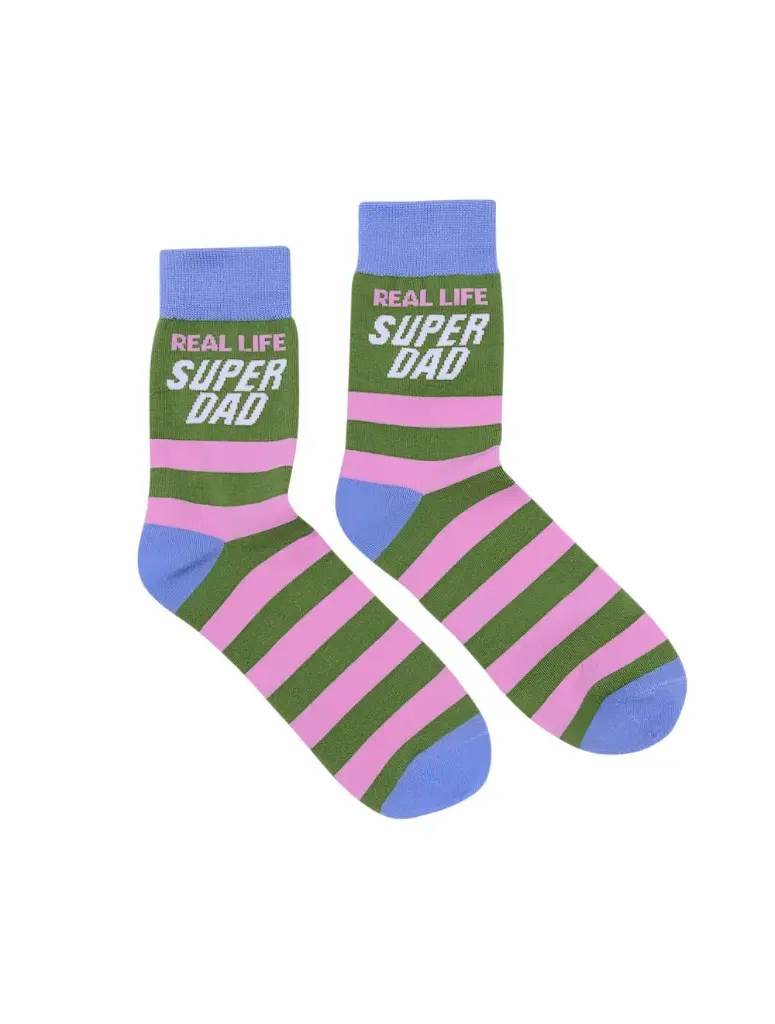 Father's Day Super Dad Socks