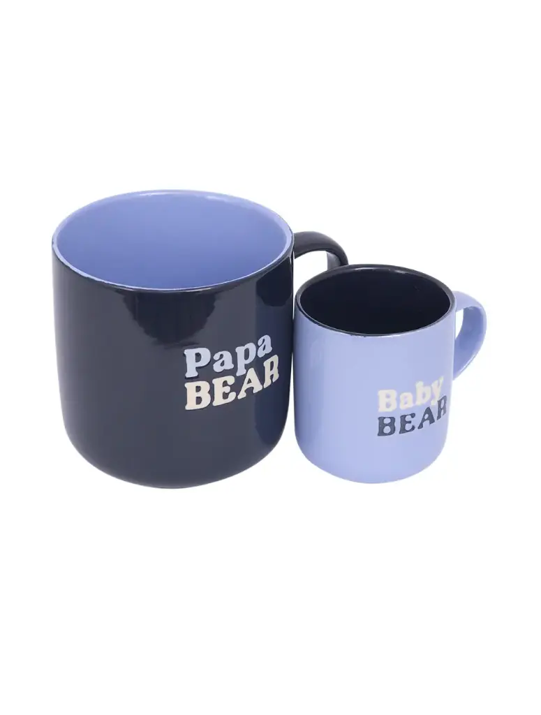 Father's Day Papa Bear and Baby Bear Mug Set
