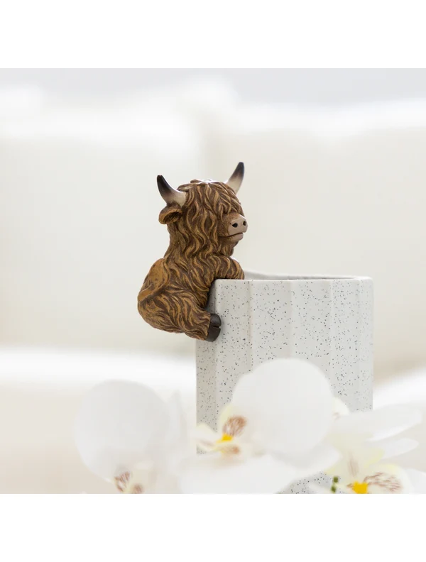 Saddle & Bloom Highland Cow Pot Hangers Assortment