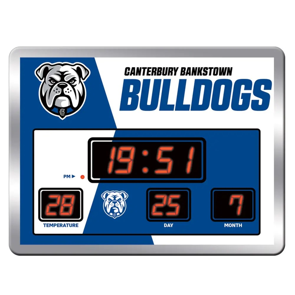 NRL Canterbury-Bankstown Bulldogs LED Scoreboard Clock 