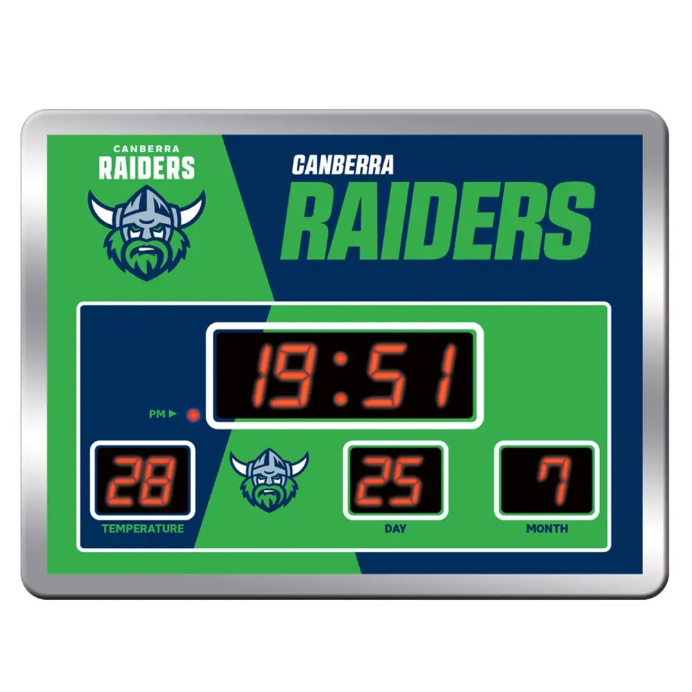 NRL Canberra Raiders LED Scoreboard Clock