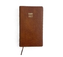 2027 Diary Week-To-View (WTV) Slim Spiral - Croc Tan