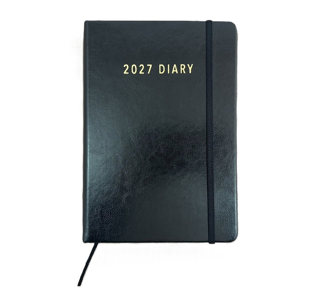 2027 Diary A5 Day-To-A-Page (DTP) Black