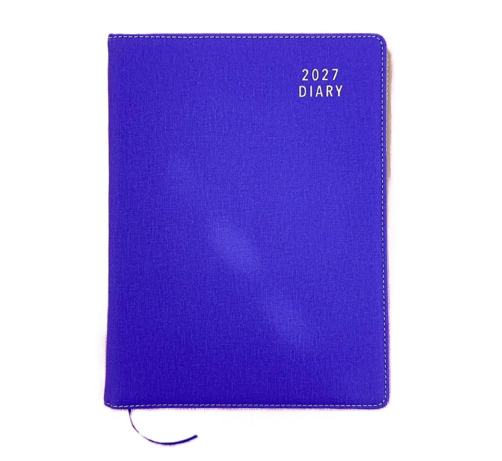 2027 Diary A4 Week-To-View (WTV) Violet