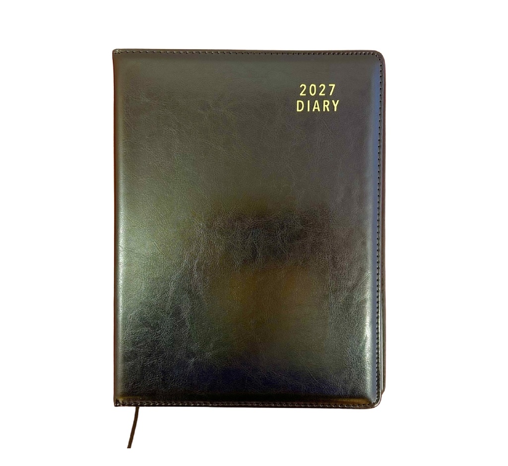 2027 Diary A4 Week-To-View (WTV) Black