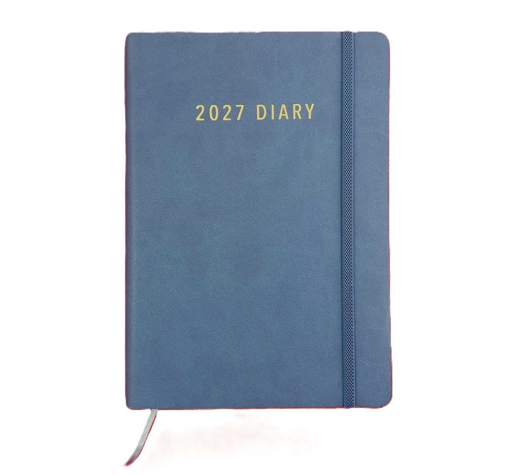 2027 Diary A5 Day-To-A-Page (DTP) Ocean Blue