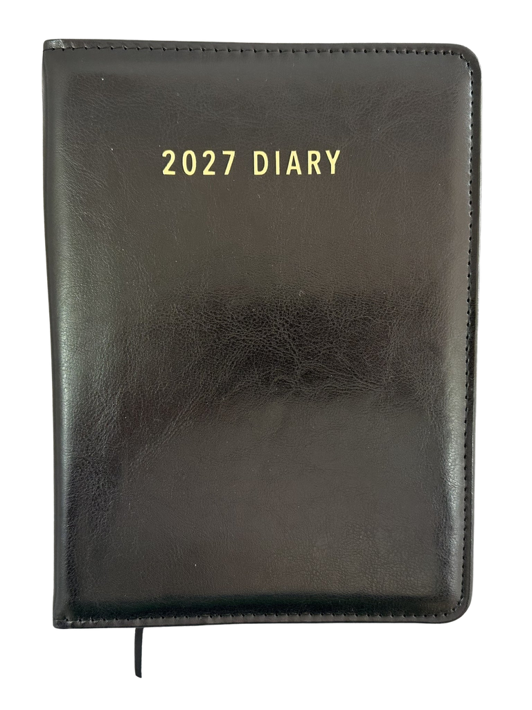 2027 Diary A5 Day-To-A-Page (DTP) Spiral Black