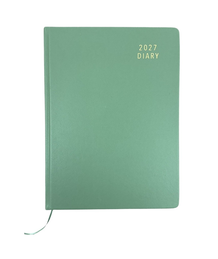 2027 Diary A4 Day-To-A-Page (DTP) Olive Green