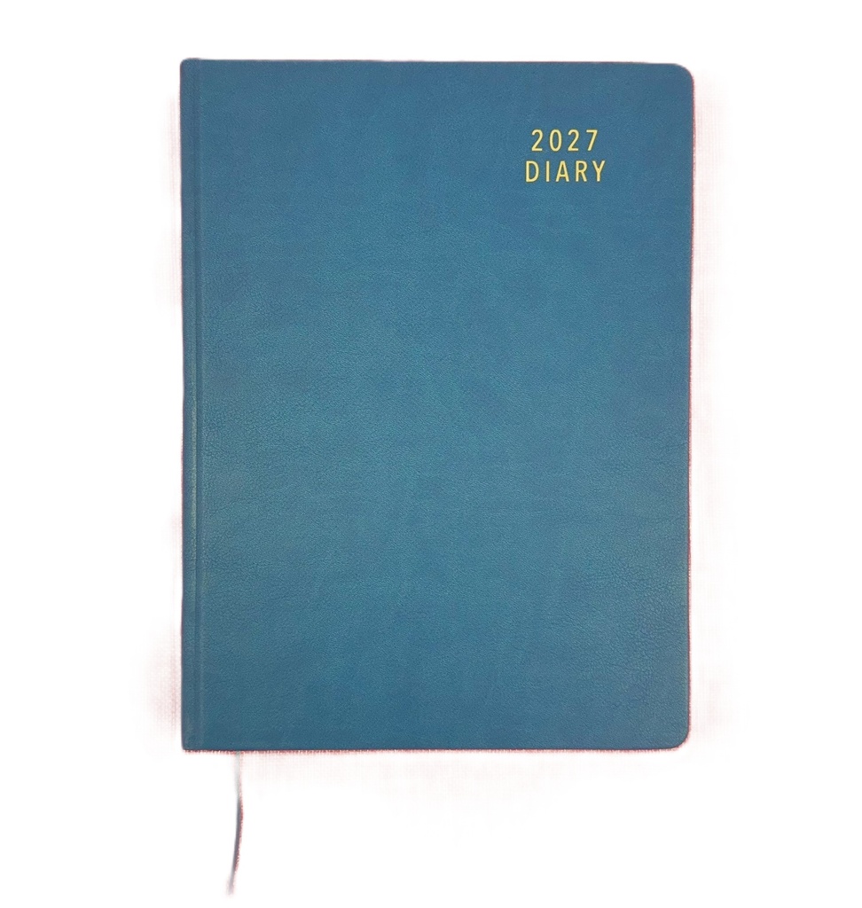 2027 Diary A4 Day-To-A-Page (DTP) Ocean Blue