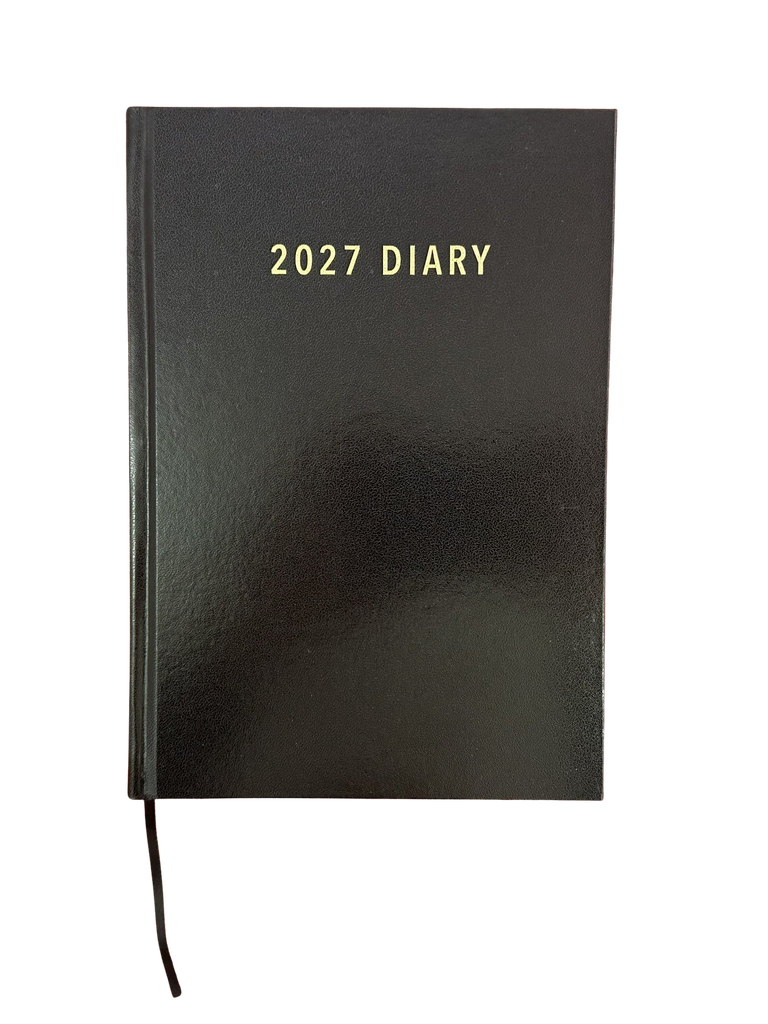 2027 Diary A5 2-Days-To-A-Page (2DTP) Black