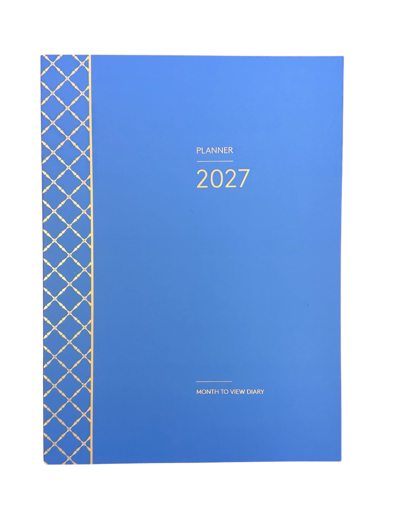 2027 Diary Planner A4 Month-To-View (MTV) Indigo 