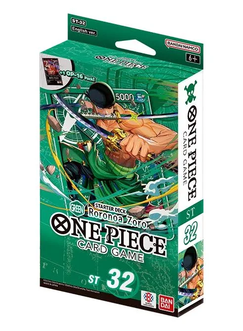 One Piece Card Game: Roronoa Zoro [ST-32] Green Starter Deck