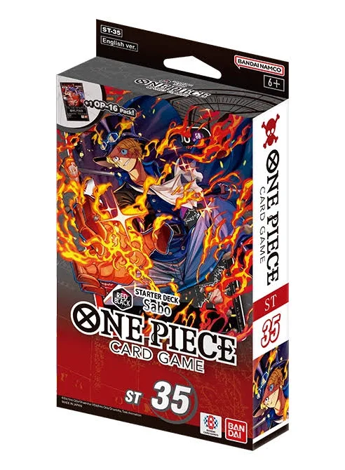 One Piece Card Game: Sabo [ST-35] Red Black Starter Deck
