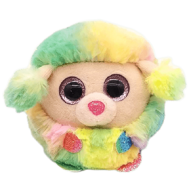 Rainbow the Multicoloured Poodle - Ty Beanie Balls (Puffies)