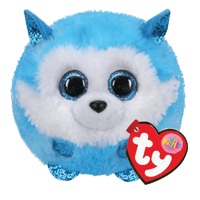 Ty Beanie Boos - Prince the Blue Husky Ty Puffies