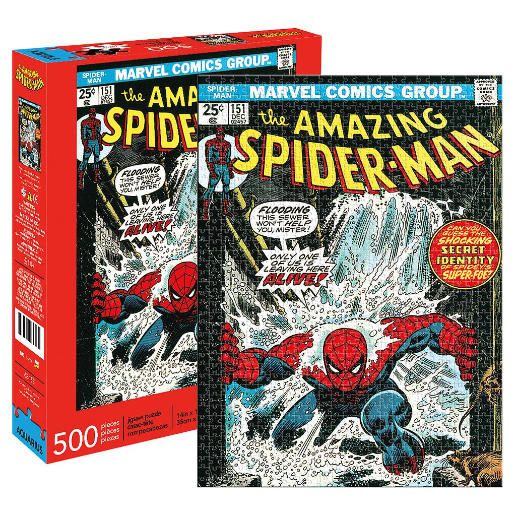 Marvel - Spiderman Cover 500pc Puzzle - Aquarius Jigsaw Puzzles