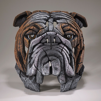 Bulldog Bust - Edge Sculpture