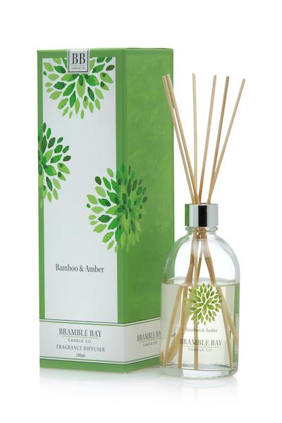 Bamboo & Amber 180ml Reed Diffuser - Bramble Bay