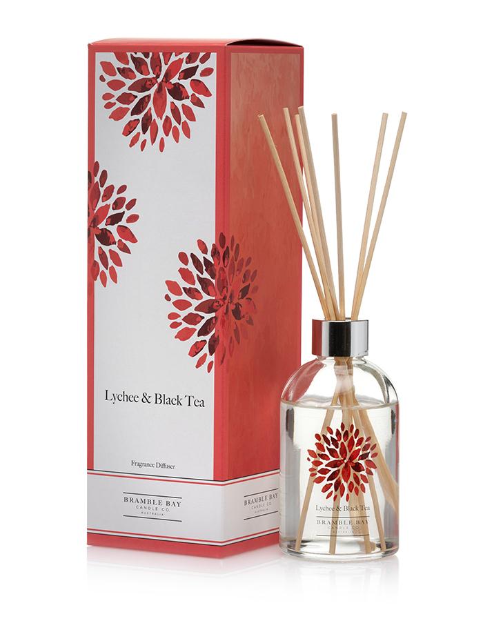 Lychee & Black Tea 180ml Reed Diffuser - Bramble Bay