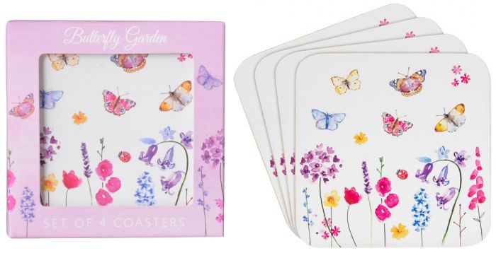 Butterfly Garden - Coasters (Set of 4)