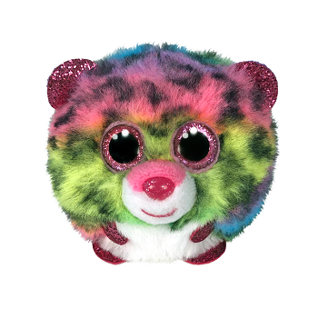 Ty Beanie Boos - Dotty Multicoloured Leopard Ty Puffies