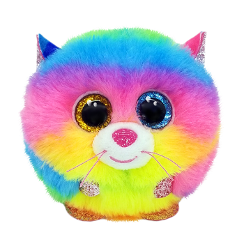 Ty Beanie Boos - Gizmo the Rainbow Cat Ty Puffies