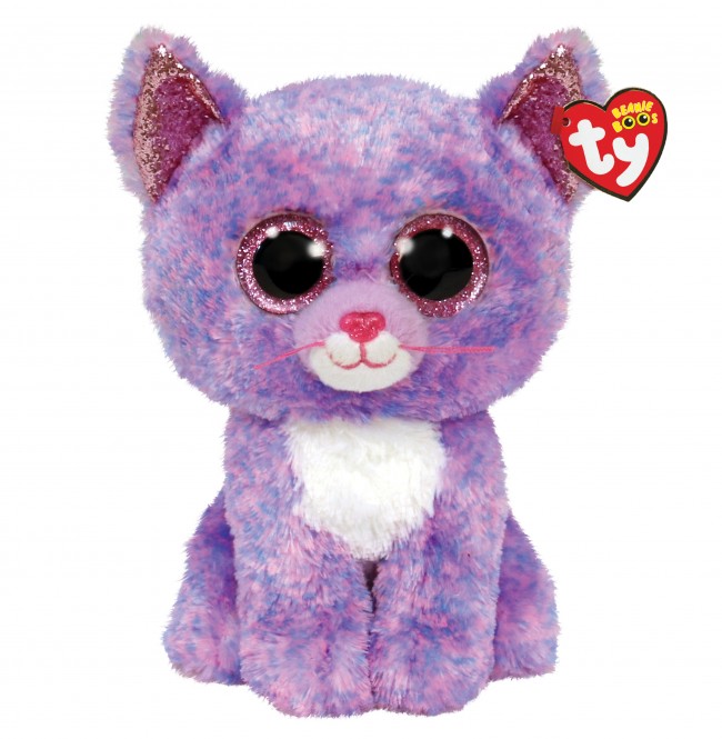 Ty Beanie Boos - Cassidy the Lavender Cat Medium