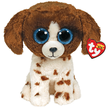 Muddles the Brown and White Dog - Ty Beanie Boos   Medium