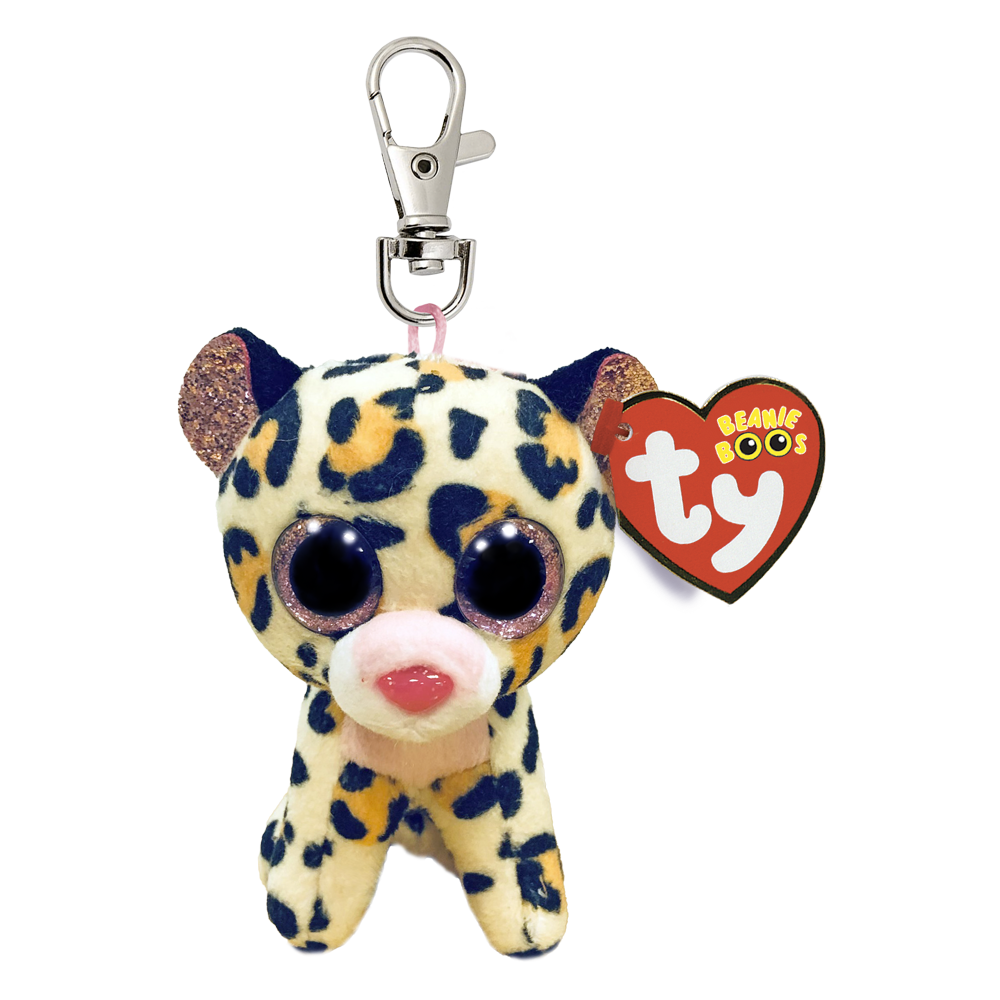 Livvie The Leopard - TY Beanie Boos Clip