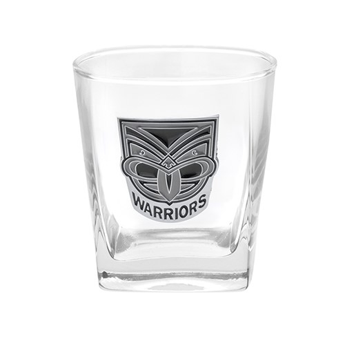NRL New Zealand Warriors Badged Glass