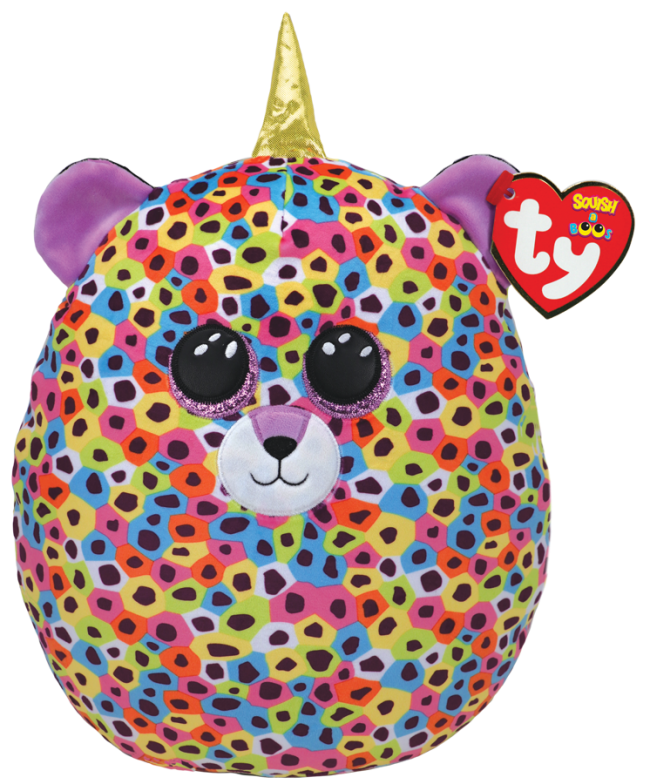 Giselle the Leopard Multi-Coloured 10" - Ty Squishy Beanies (Squish-A-Boos)