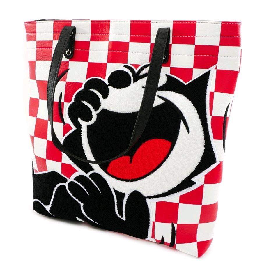 Loungefly- Felix the Cat- Red Check Tote Bag