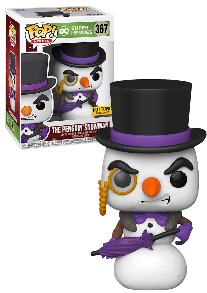 Batman- Penguin Snowman Holiday Funko Pop! Vinyl RS