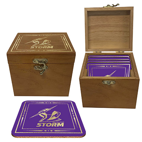 NRL Melbourne Storm Boxed Coasters Set