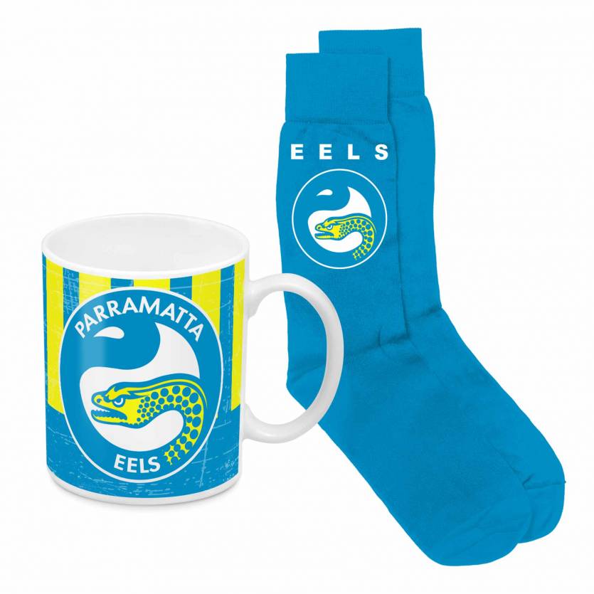 NRL Parramatta Eels Heritage Mug & Sock Gift Pack