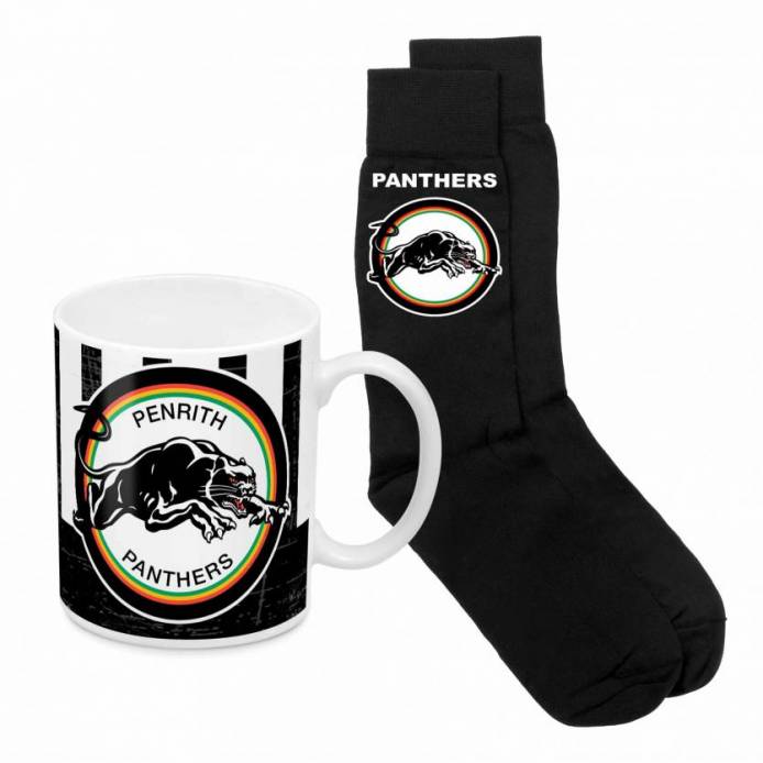 NRL Penrith Panthers Heritage Mug & Sock Gift Pack
