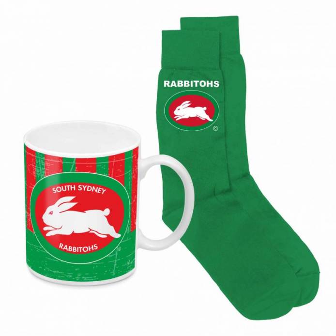 NRL South Sydney Rabbitohs Heritage Mug & Sock Gift Pack