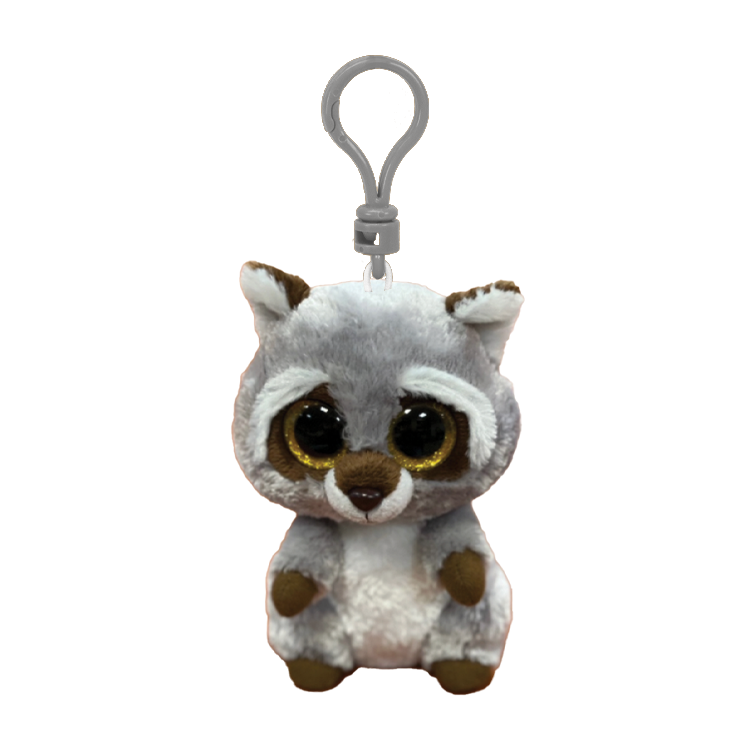 Oakie the Raccoon - Ty Beanie Boos Clip