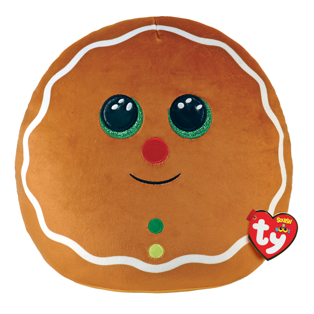 Cookie the Christmas Gingerbread Man 14" - Ty Squishy Beanies (Squish-A-Boo)